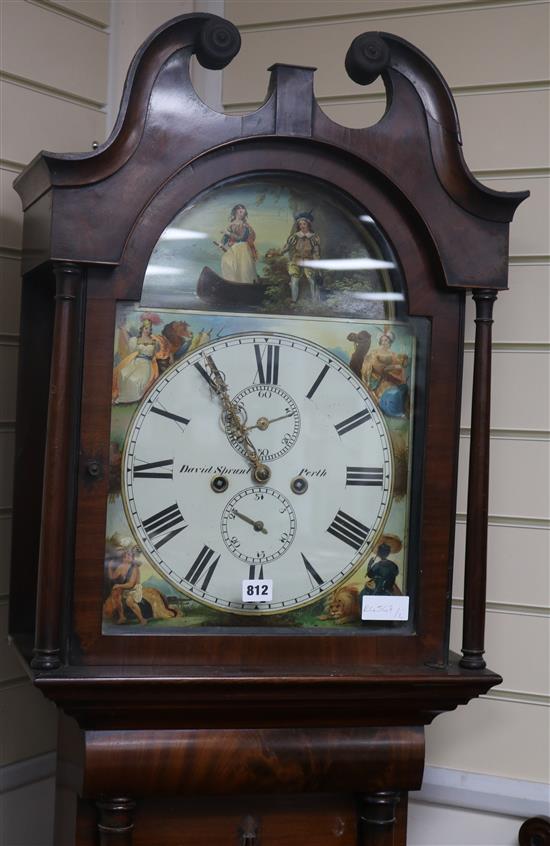 A Sprint Perth longcase clock H.48cm